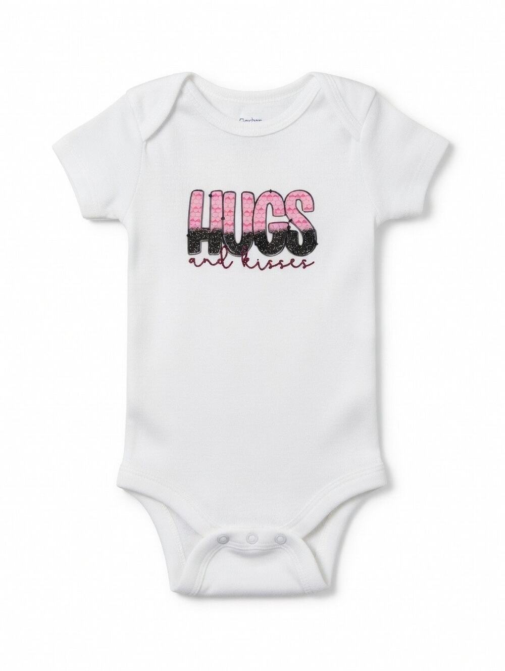 Gerber "Hugs and Kisses" White Onesie – 18 Months
